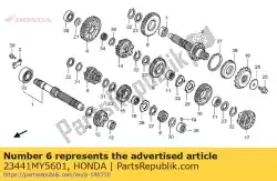 Here you can order the gear,c-2 from Honda, with part number 23441MY5601: