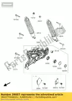 39007Y008931, Kawasaki, Braccio-sospensione, m.black sc300bef kawasaki j 300 2015 2016, Nuovo