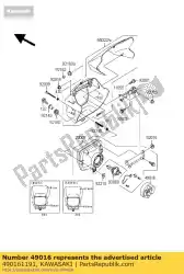 Here you can order the cover-seal kl250-h1 from Kawasaki, with part number 490161191: