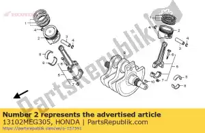 Honda 13102MEG305 piston (0,25) - La partie au fond