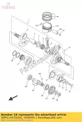 Qui puoi ordinare guarnizione, manovella da Yamaha , con numero parte 5KM114470000: