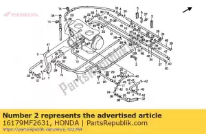 Honda 16179MF2631 classeur - La partie au fond