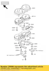 Here you can order the bracket-meter ej650-c3 from Kawasaki, with part number 250081229: