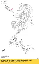 Aqui você pode pedir o espaçador, 10,1x16x em Suzuki , com o número da peça 0918010148: