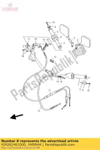 yamaha 4JH262461000 fin, prise - La partie au fond