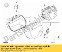 Here you can order the cover left - saphirschwarz   from BMW, with part number 46547689299: