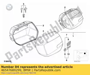 bmw 46547689299 couverture gauche - saphirschwarz - La partie au fond