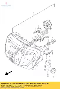 suzuki 3595617D00 wspornik - Dół