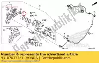 43107KT7761, Honda, piston honda  (l) japanese domestic / nc29-100 cb cbf cbr fes fmx nc nss nt ntv nx riii nc24-102 (j) japan sh vt vtr vtx xl xrv 125 150 250 300 400 500 600 650 700 750 900 1000 1100 1300 1988 1989 1990 1991 1992 1993 1994 1995 1996 1997 1998 1999 2000 2001 2002 , New