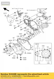 kawasaki 920461163 lager-naald, hk1212 vn1500-a - Onderkant