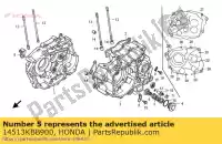 14513KBB900, Honda, plaque, réglage de la chaîne de came honda clr xlr 125 1998 1999, Nouveau