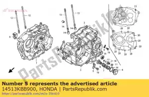 honda 14513KBB900 plate, cam chain setting - Bottom side