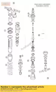 ktm 83004101000 adj.and lock nut - Bottom side