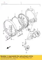 3510001D42999, Suzuki, conjunto de farol suzuki gsx  g gs e f gsxr w eu vx u gsf bandit v limited z vz gs500eu vx800u gsf400 gsx1100g 1100 500 800 400 , Novo