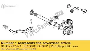 Piaggio Group 00H02702421 gearshift assy. - Bottom side