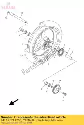 Ici, vous pouvez commander le pneu auprès de Yamaha , avec le numéro de pièce 941121711200: