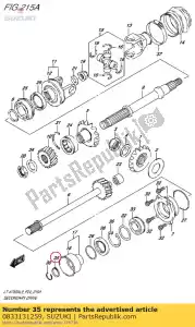 suzuki 0833131259 borgring - Onderkant