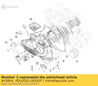 843864, Piaggio Group, cubierta de aceite aprilia gilera  gp srv zapm55103, zd4m55104, zapm55104 800 850 2007 2009 2012 2016 2017 2018 2019, Nuevo