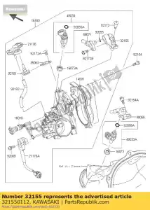 kawasaki 321550112 tubo, carburante kx450e9f - Il fondo