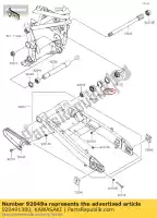 920491380, Kawasaki, olio di tenuta, mha 35 42 5. zx750-j1 kawasaki  z zx zxr 600 750 800 900 1000 1991 1992 1993 1994 1995 1998 1999 2003 2004 2005 2006 2007 2008 2009 2010 2011 2012 2013 2014 2015 2016 2017 2018 2019 2020 2021, Nuovo