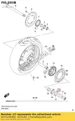 Here you can order the spacer,rear axl from Suzuki, with part number 6475108J00: