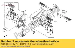 Aqui você pode pedir o bar assy., r. Main em Honda , com o número da peça 50630MN4770: