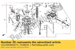 Aqui você pode pedir o carburador assy. (ve94a b) em Honda , com o número da peça 16100HN5673: