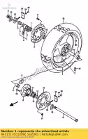 6411117C0128W, Suzuki, roda traseira suzuki gsx r750 750 , Novo