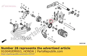 Honda 91004GEM003 lager, radiale kogel, 680 - Onderkant