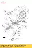 2S51410H0000, Yamaha, elettrovalvola taglia carburante yamaha t wr yb ybr yzf r 125 135 250 2007 2008 2009 2010 2011 2012 2013 2014, Nuovo