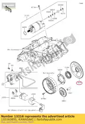 Ici, vous pouvez commander le 01 gear-comp, embrayage unidirectionnel, 6 auprès de Kawasaki , avec le numéro de pièce 132160895: