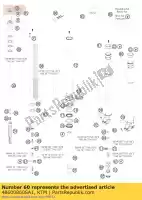 48600860SA1, KTM, Axle clamp l/s + tube cpl. ktm exc xc xcf xcr 125 200 250 300 350 400 450 500 525 530 2007 2008 2009 2010 2011 2012 2013 2014 2015, New