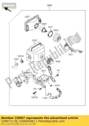 Qui puoi ordinare lens-comp, lampada frontale klf300-a1 da Kawasaki , con numero parte 230071138: