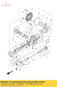 yamaha 4XEG61020000 bearing assy - Bottom side