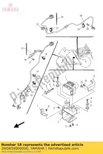 Yamaha 2WD859800000 conjunto do sensor de roda traseiro - Lado inferior