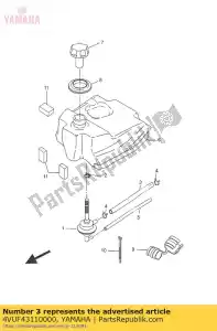 yamaha 4VUF43110000 cano, combustível - Lado inferior