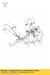 Qui puoi ordinare exh hdr assy chrmd da Triumph , con numero parte T2206004: