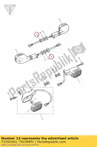 triumph T3350302 tuerca m10 slv - Lado inferior