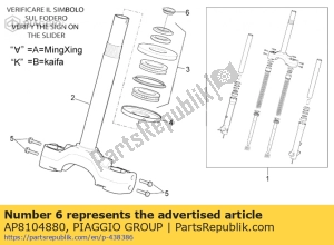 aprilia AP8104880 plug - Onderkant