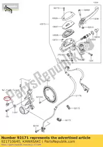 Kawasaki 921710640 morsetto - Il fondo