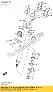 suzuki 5166131G00 bush,steering s - Bottom side