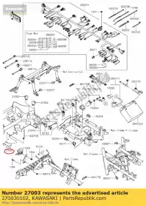 kawasaki 270030102 corne, corne kvf750gff - La partie au fond