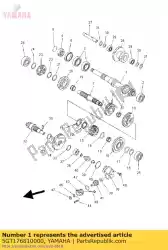 Ici, vous pouvez commander le arbre, secondaire auprès de Yamaha , avec le numéro de pièce 5GT176810000: