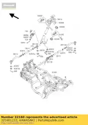 Here you can order the frame-comp from Kawasaki, with part number 321601222: