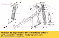 52451GAG750, Honda, arbusto, amortecedor honda trx450r sportrax 37kw te30u australia trx450er 450 , Novo