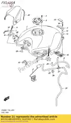 Ici, vous pouvez commander le couvercle, réservoir de carburant auprès de Suzuki , avec le numéro de pièce 4419148H00YMD: