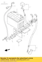 3386019F00, Suzuki, przewód, akumulator mi suzuki sv 650 1999 2000 2001 2002, Nowy