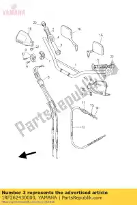 yamaha 1RF262430000 tube, throttle guide - Bottom side