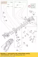 75007089000, KTM, kit de joints husqvarna ktm  duke enduro smc supermoto sx 250 350 690 701 2007 2008 2009 2010 2011 2012 2013 2014 2015 2016 2017 2018 2019 2020 2021, Nouveau