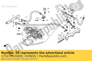 Honda 17527MCA000 hose,return fuel - Bottom side